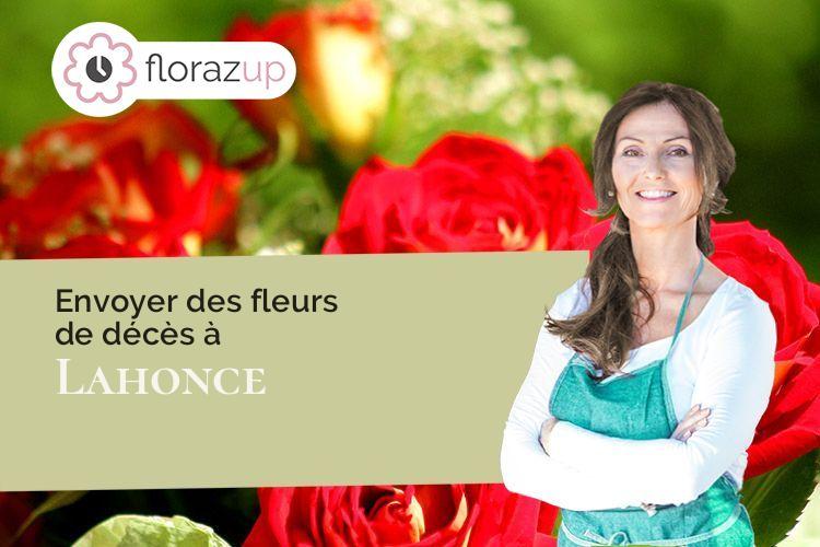 compositions de fleurs pour des funérailles à Lahonce (Pyrénées-Atlantiques/64990)