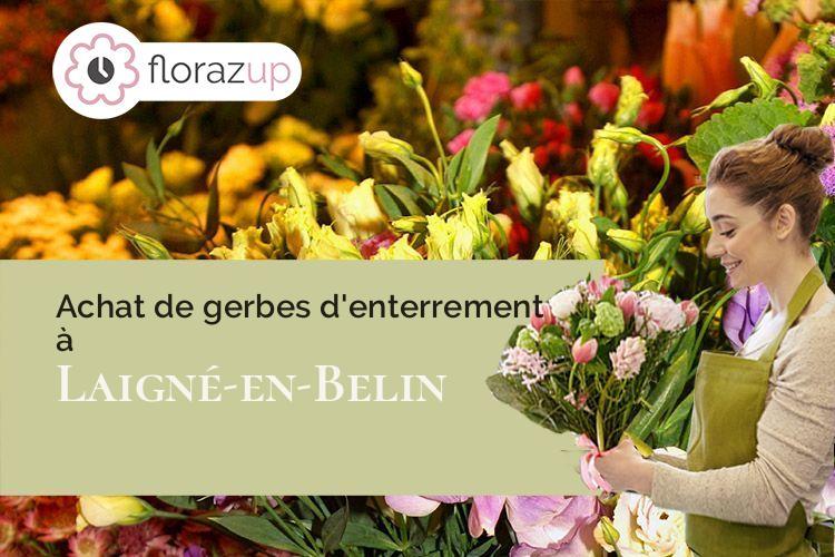 compositions de fleurs pour un enterrement à Laigné-en-Belin (Sarthe/72220)