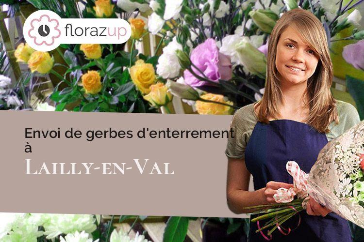 créations de fleurs pour un enterrement à Lailly-en-Val (Loiret/45740)