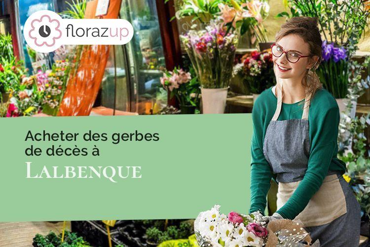 compositions florales pour un décès à Lalbenque (Lot/46230)