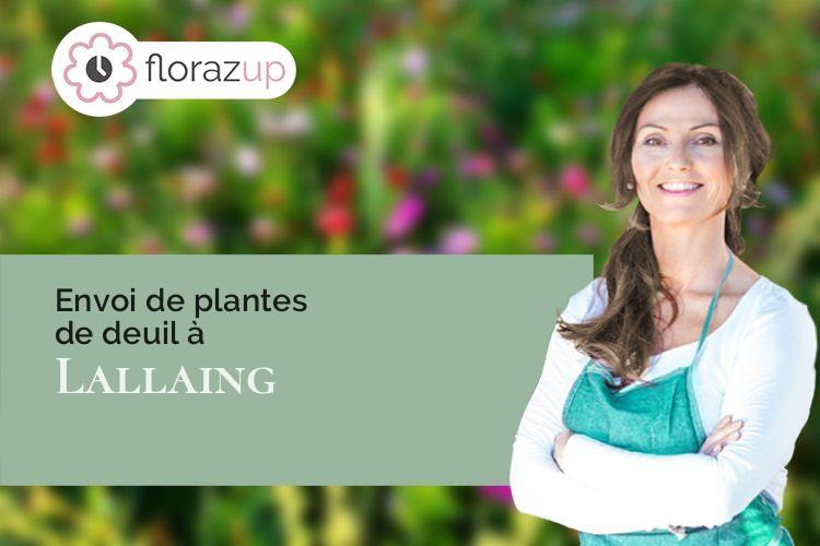 couronnes florales pour des funérailles à Lallaing (Nord/59167)