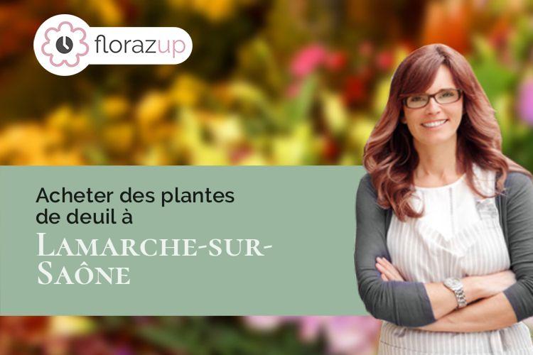 créations florales pour un décès à Lamarche-sur-Saône (Côte-d'Or/21760)