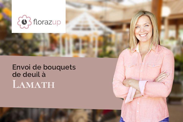 compositions florales pour un décès à Lamath (Meurthe-et-Moselle/54300)