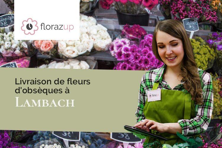 créations de fleurs pour une crémation à Lambach (Moselle/57410)