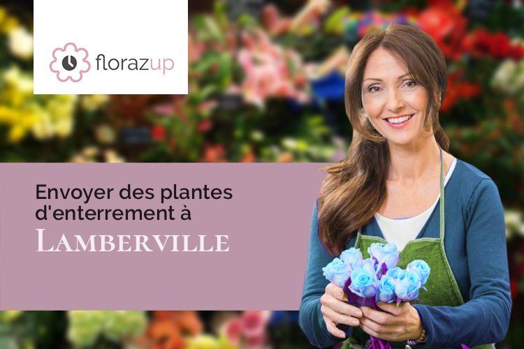 compositions de fleurs pour un décès à Lamberville (Manche/50160)