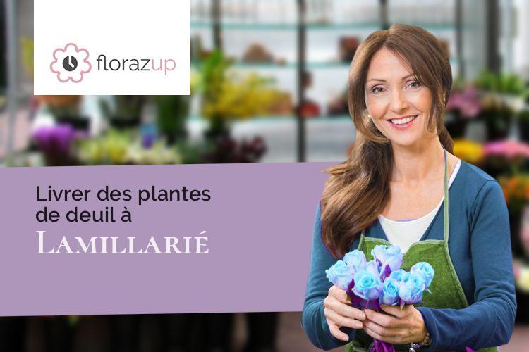 créations florales pour un deuil à Lamillarié (Tarn/81120)