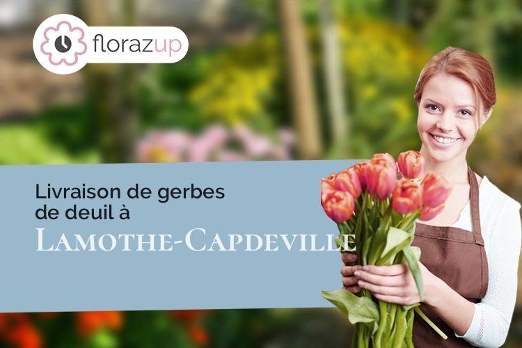 compositions florales pour une crémation à Lamothe-Capdeville (Tarn-et-Garonne/82130)