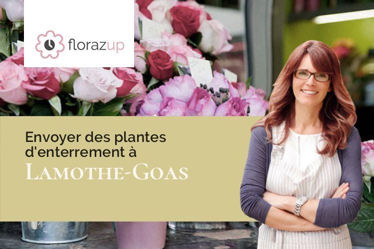 fleurs deuil pour un enterrement à Lamothe-Goas (Gers/32500)