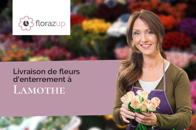 coupes de fleurs pour un décès à Lamothe (Landes/40250)