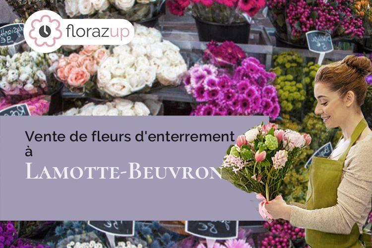 compositions de fleurs pour un enterrement à Lamotte-Beuvron (Loir-et-Cher/41600)