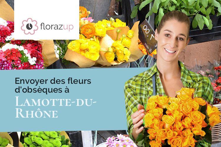 compositions florales pour un enterrement à Lamotte-du-Rhône (Vaucluse/84840)