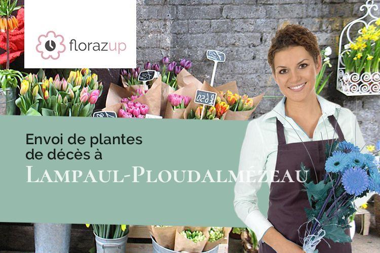 compositions florales pour un décès à Lampaul-Ploudalmézeau (Finistère/29830)