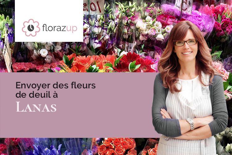 bouquets de fleurs pour un deuil à Lanas (Ardèche/07200)