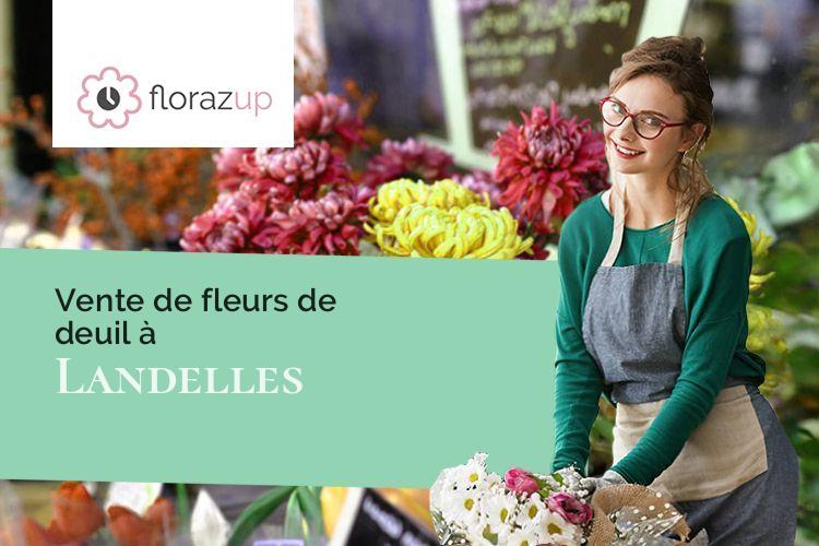 gerbes de fleurs pour des obsèques à Landelles (Eure-et-Loir/28190)