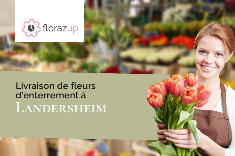 coeurs de fleurs pour des obsèques à Landersheim (Bas-Rhin/67700)