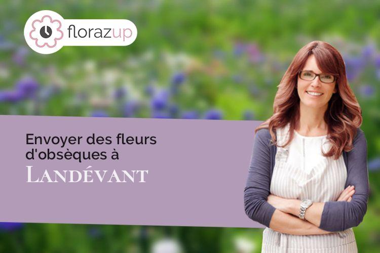 compositions florales pour des obsèques à Landévant (Morbihan/56690)