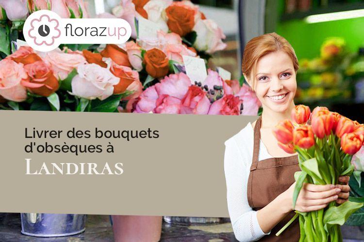 gerbes de fleurs pour un décès à Landiras (Gironde/33720)