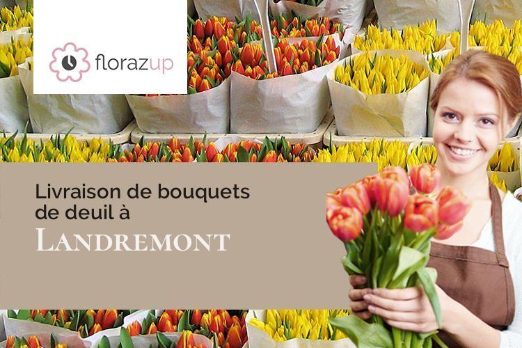 couronnes de fleurs pour un décès à Landremont (Meurthe-et-Moselle/54380)