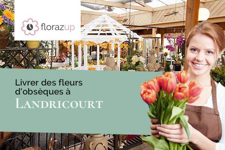 coupes de fleurs pour un décès à Landricourt (Marne/51290)