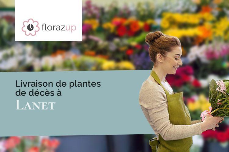 croix de fleurs pour un deuil à Lanet (Aude/11330)