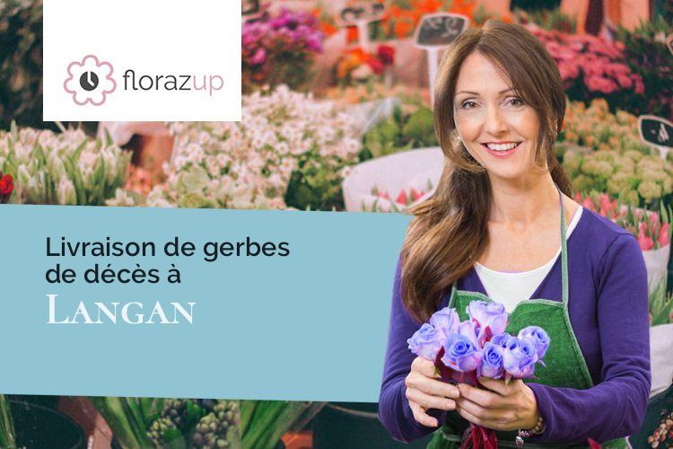 couronnes florales pour une crémation à Langan (Ille-et-Vilaine/35850)