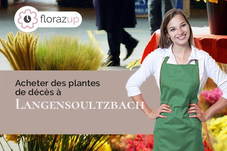 bouquets de fleurs pour des obsèques à Langensoultzbach (Bas-Rhin/67360)