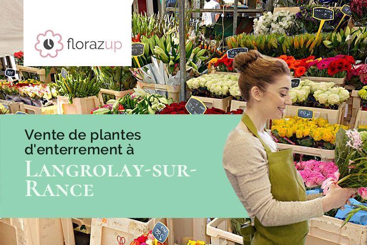 créations florales pour des funérailles à Langrolay-sur-Rance (Côtes-d'Armor/22490)