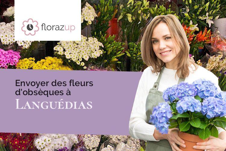 couronnes florales pour des funérailles à Languédias (Côtes-d'Armor/22980)