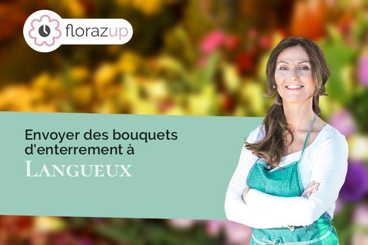 couronnes florales pour un deuil à Langueux (Côtes-d'Armor/22360)