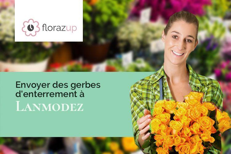 couronnes florales pour un décès à Lanmodez (Côtes-d'Armor/22610)