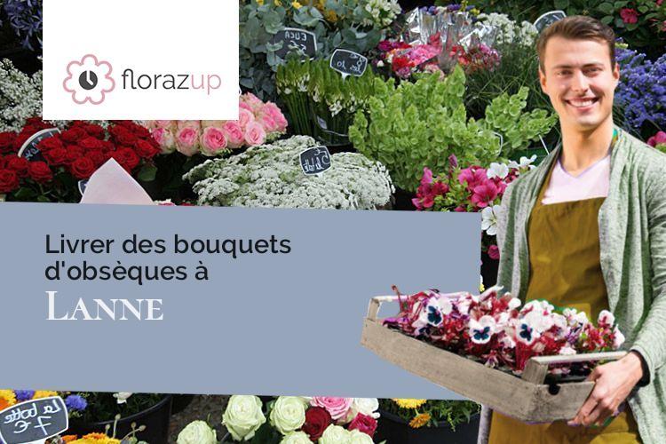 fleurs deuil pour des obsèques à Lanne (Hautes-Pyrénées/65380)