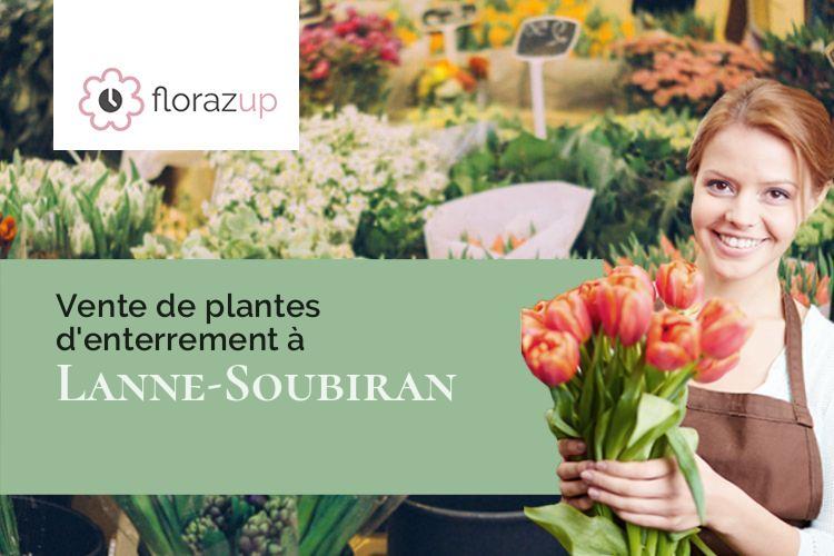 compositions florales pour un deuil à Lanne-Soubiran (Gers/32110)