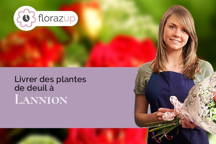 compositions florales pour un décès à Lannion (Côtes-d'Armor/22300)