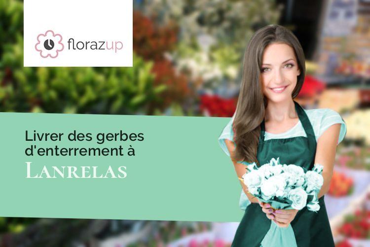 coupes de fleurs pour un décès à Lanrelas (Côtes-d'Armor/22250)