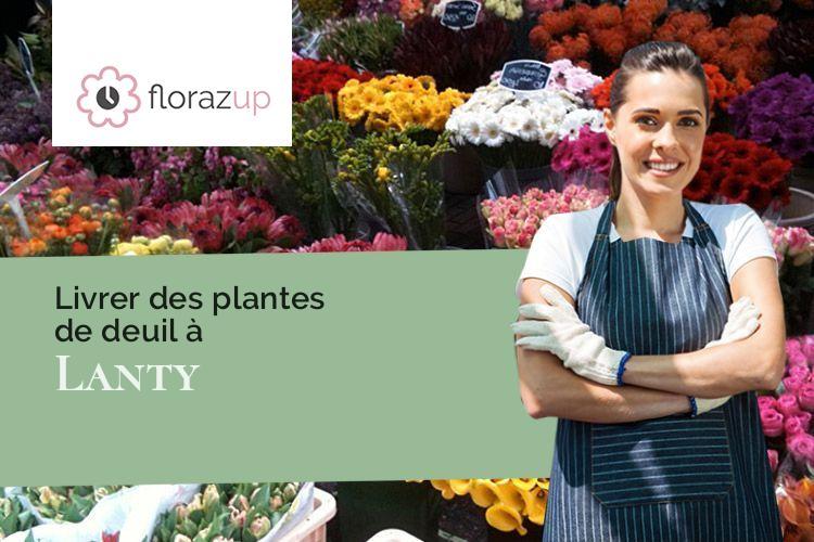 couronnes de fleurs pour une crémation à Lanty (Nièvre/58250)