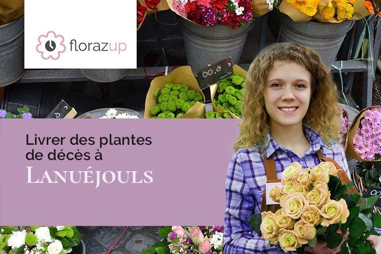 créations florales pour un deuil à Lanuéjouls (Aveyron/12350)