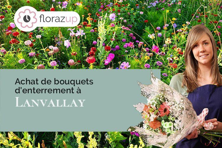 bouquets de fleurs pour un décès à Lanvallay (Côtes-d'Armor/22100)
