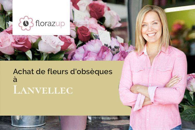 couronnes florales pour une crémation à Lanvellec (Côtes-d'Armor/22420)