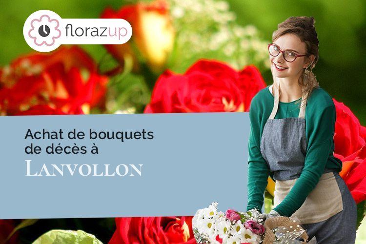 coupes de fleurs pour un décès à Lanvollon (Côtes-d'Armor/22290)