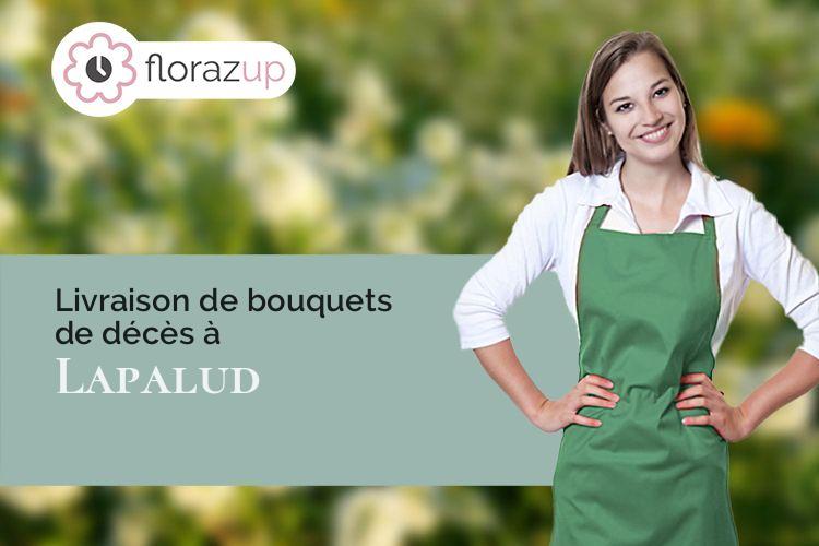 fleurs deuil pour une crémation à Lapalud (Vaucluse/84840)