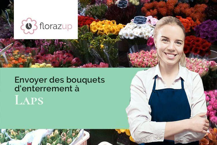 créations florales pour un enterrement à Laps (Puy-de-Dôme/63270)