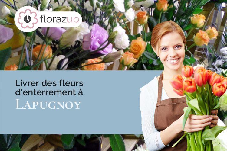 coeur de fleurs pour une crémation à Lapugnoy (Pas-de-Calais/62122)
