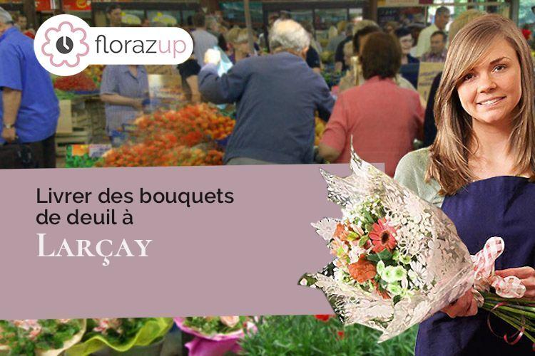 coeur de fleurs pour un enterrement à Larçay (Indre-et-Loire/37270)