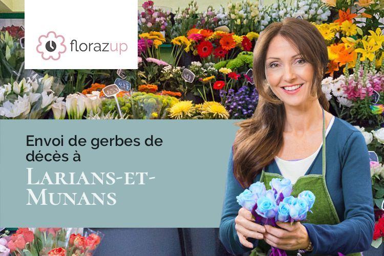 compositions florales pour des obsèques à Larians-et-Munans (Haute-Saône/70230)