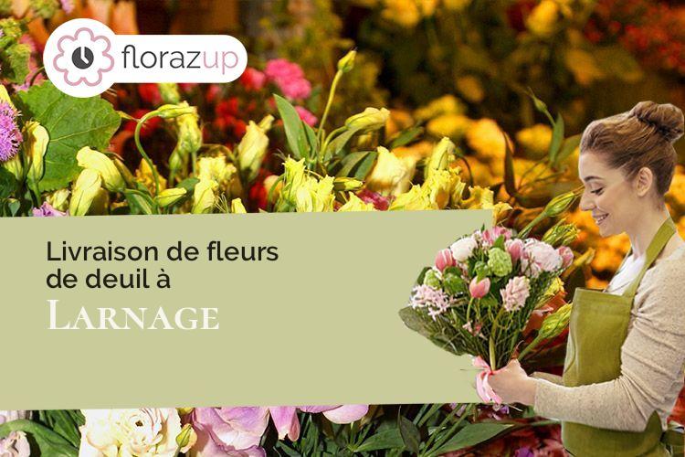 gerbes de fleurs pour un décès à Larnage (Drôme/26600)