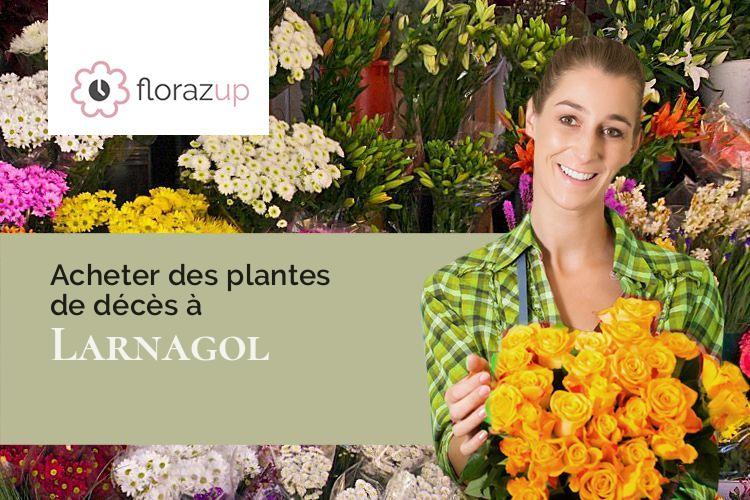 fleurs deuil pour des obsèques à Larnagol (Lot/46160)