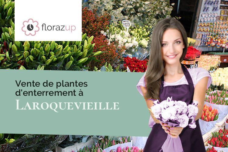 compositions florales pour un décès à Laroquevieille (Cantal/15250)