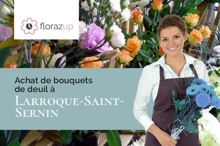 couronnes de fleurs pour un décès à Larroque-Saint-Sernin (Gers/32410)