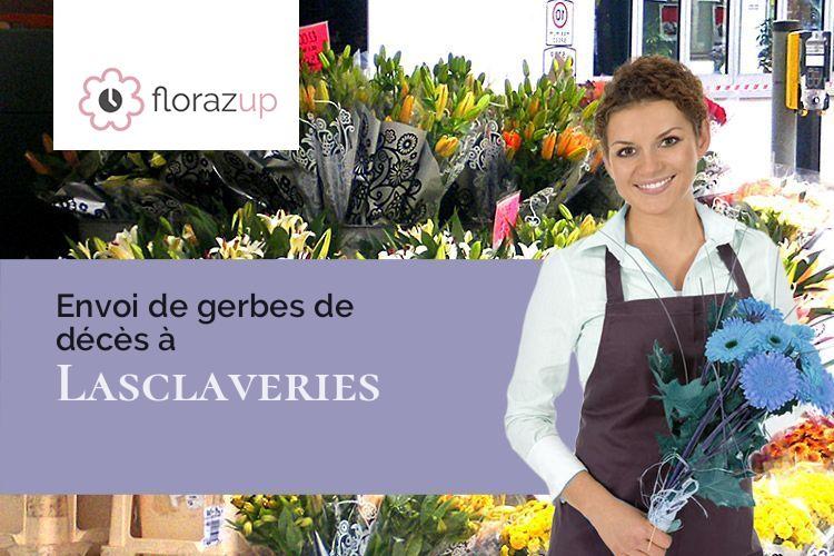 coeurs de fleurs pour des obsèques à Lasclaveries (Pyrénées-Atlantiques/64450)
