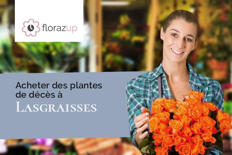 gerbes de fleurs pour des funérailles à Lasgraisses (Tarn/81300)